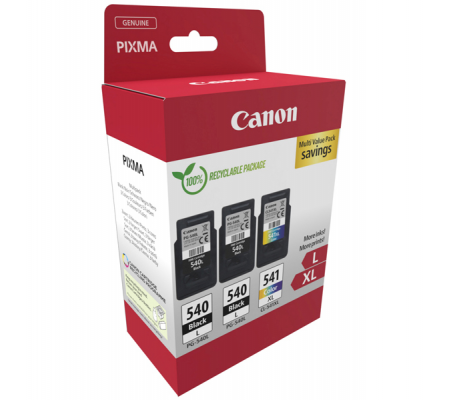 Multipack Cartucce Originali - 2 x PG-540L - CL-541XL - Confezione 3 cartucce - Canon - 5224B017 - 8714574679716 - DMwebShop