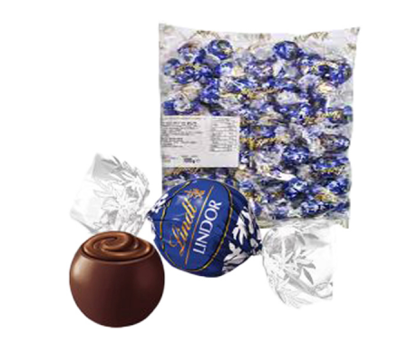 Busta Lindor - cioccolato fondente - 1 kg - Lindt - LIBOF - 8003340033358 - DMwebShop