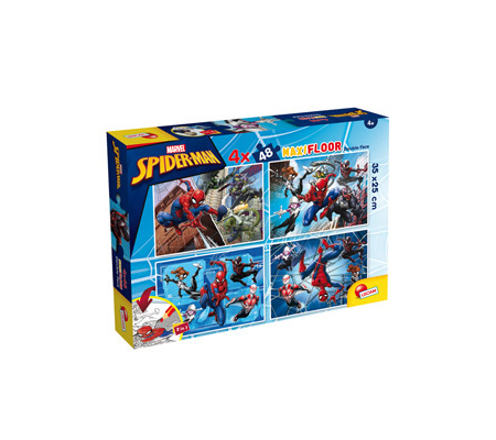 Puzzle maxi - Marvel Spiderman - 4 x 48 pezzi - Lisciani - 100385 - 8008324100385 - DMwebShop