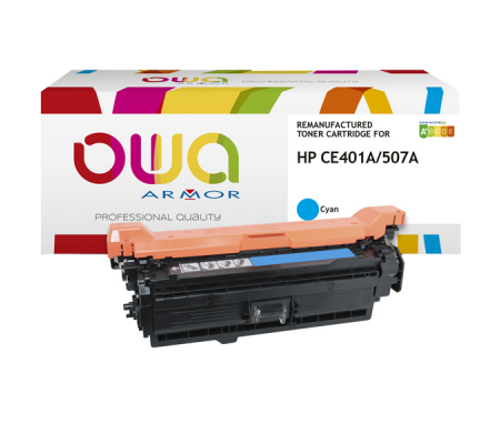 Toner compatibile - ciano - per Hp 507X - 6000 pagine - Armor - K15538OW - 3112539606510 - DMwebShop