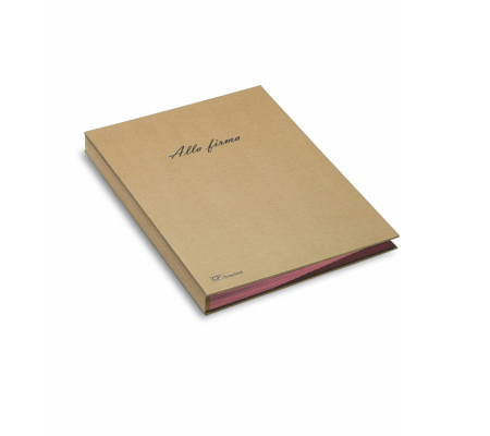 Libro firma Eco - 18 intercalari - 24 x 34 cm - avana - Fraschini - 618-ECO - 8027032018003 - DMwebShop