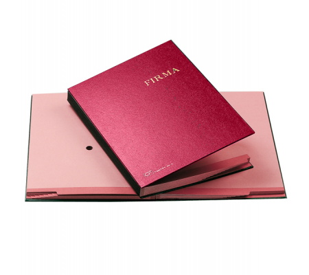 Libro firma - 14 intercalari rinforzati - 24 x 34 cm - rosso - Fraschini - 614E-ROS - 8027032005010 - DMwebShop