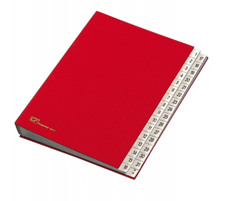 Classificatore numerico 1/31 - 643D - 24 x 34 cm - rosso - Fraschini - 643D-ROSSO - 8027032022017 - DMwebShop