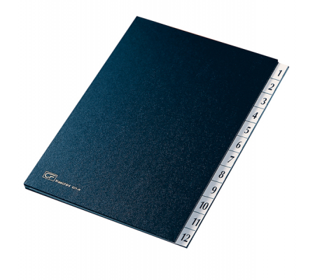 Classificatore numerico 1/12 - 24 x 34 cm - blu - Fraschini - 627N-BLU - 8027032027043 - DMwebShop