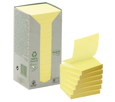 Blocco Z Notes Green - giallo - 76 x 76 mm - 100 fogli - riciclabile - Post-it - 7100172251 - 4054596722989 - DMwebShop