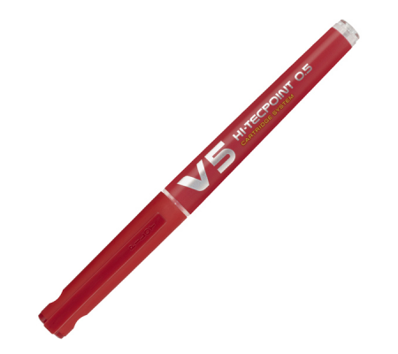 Roller Hi-Tecpoint V5 ricaricabile Begreen con cappuccio - punta 0,5 mm - rosso - Pilot - 040327 - 4902505442797 - DMwebShop