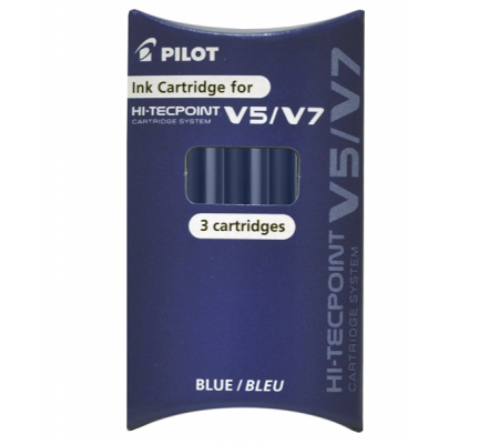 Refill Hi Tecpoint V5-V7 ricaricabile begreen - blu - conf. 3 pezzi - Pilot - 040336 - 4902505444456 - DMwebShop