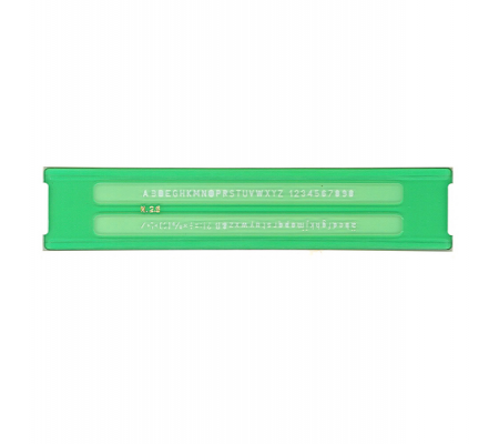 Normografo lettere e cifre Uni - 2,5 mm - verde - Arda - 30025 - 8003438300256 - DMwebShop