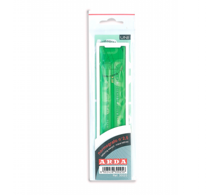 Normografo lettere e cifre Uni - 5 mm - verde - Arda - 3005 - 8003438030054 - DMwebShop