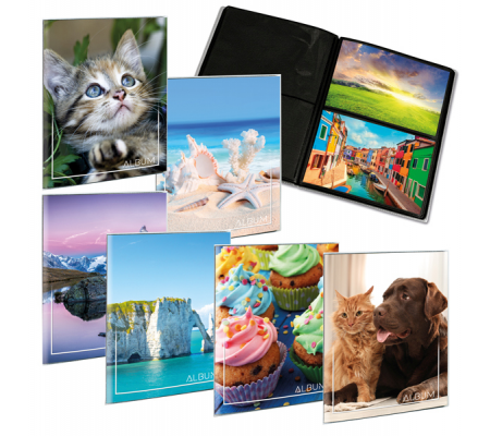 Album portafoto a busta saldato assortiti - 23 x 30 cm - contiene fino a 80 foto da 14 x 19 cm - Lebez - 2757 - 8007509027578 - DMwebShop