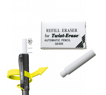 Gommini di ricambio Twist Erase Clik - Pentel - E10 - 072512032435 - DMwebShop