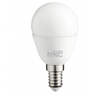 Lampada - LED - minisfera - 5,5 W - E14 - 3000 K - luce bianca calda - Mkc - 499048006 - 8006012324037 - DMwebShop