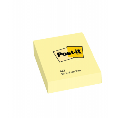 Blocco foglietti - 653 - giallo Canary - 38 x 51 mm - 100 fogli - conf. 12 pezzi - Post-it - 7100296172 - 4064035092290 - DMwebShop