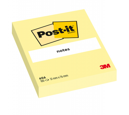 Blocco foglietti - giallo Canary - 76 x 51 mm - 100 fogli - Post-it - 7100290170 - 3134375014182 - DMwebShop