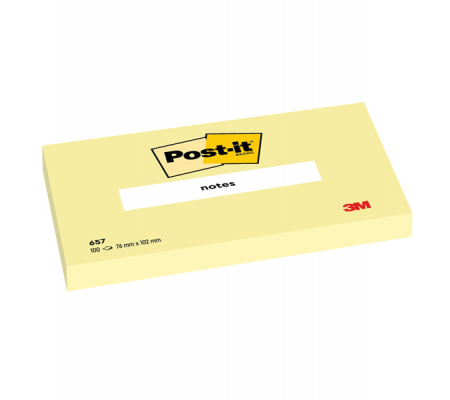 Blocco foglietti - giallo Canary - 76 x 102 mm - 100 fogli - Post-it - 7100290168 - 3134375014205 - DMwebShop