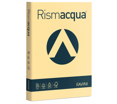 Carta Rismacqua - A4 - 200 gr - camoscio 02 - conf. 125 fogli - Favini - A67R104 - 8007057618341 - DMwebShop