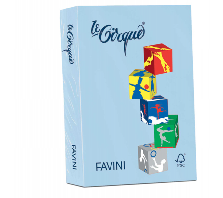 Carta Le Cirque - A4 - 80 gr - azzurro pastello 106 - conf. 500 fogli - Favini - A717504 - 8025478320063 - DMwebShop