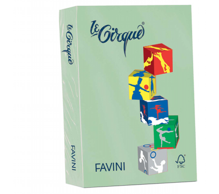 Carta Le Cirque - A4 - 80 gr - verde pastello 107 - conf. 500 fogli - Favini - A71P504 - 8025478320070 - DMwebShop