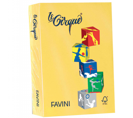 Carta Le Cirque - A4 - 160 gr - giallo sole 202 - conf. 250 fogli - Favini - A74B304 - 8025478320780 - DMwebShop