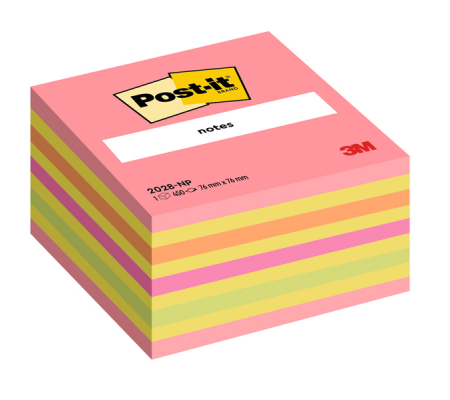 Blocco foglietti Cubo - 2028-NP - 76 x 76 mm - 72gr - 450 fogli - Post-it - 7100200378 - 4001895871368 - DMwebShop