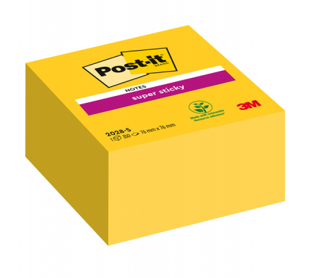 Blocco foglietti Super Sticky - giallo oro - 76 x 76 mm - 350 fogli - Post-it - 7100265573 - 021200466076 - DMwebShop