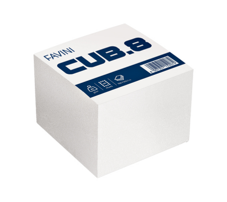 Foglietti Cubo - bianco - 95 x 95 mm - 80 gr - 700 fogli - Favini - A450916 - 8007057152074 - DMwebShop