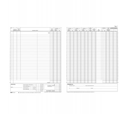 Registro Iva fatture - 31 x 24,5 cm - 22 pagine - numerate - Edipro - E2133 - DMwebShop