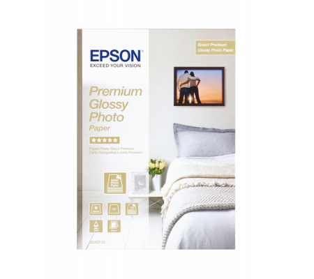 Carta Fotografica Premium Glossy Photo Paper - A4 - 15 Fogli - Epson - C13S042155 - 8715946384313 - DMwebShop