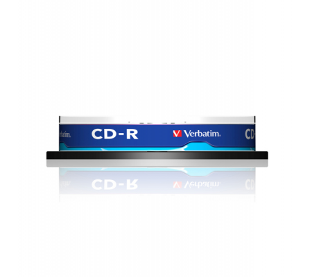 Scatola 10 CD-R Data Life serigrafato - spindle 1X-52X - 700Mb - Verbatim - 43437 - 023942434375 - DMwebShop