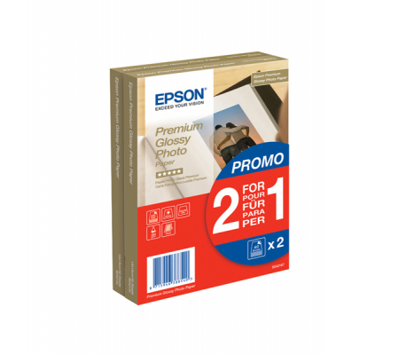 Premium Glossy Photo Paper - 10 x 15 cm - 2x 40 Fogli - Epson - C13S042167 - 8715946388540 - DMwebShop