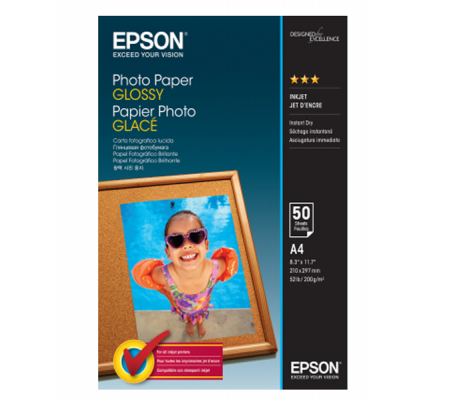 Carta Fotografica Photo Paper Glossy - A4 - 50 Fogli - Epson - C13S042539 - 8715946529448 - DMwebShop