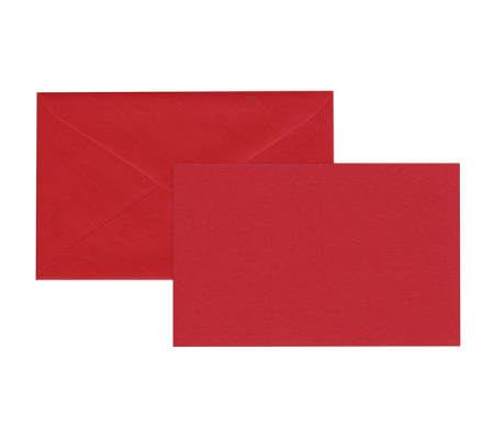 Biglietto natale neutro - con busta - 9 x 14 cm - rosso - Rex Sadoch - 2100ROSSO -  - DMwebShop