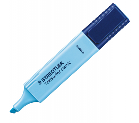 Evidenziatore Textsurfer Classic - punta a scalpello - tratto 1 - 5 mm - azzurro - conf. 10 pezzi - Staedtler - 364-3 - 4007817304457 - DMwebShop