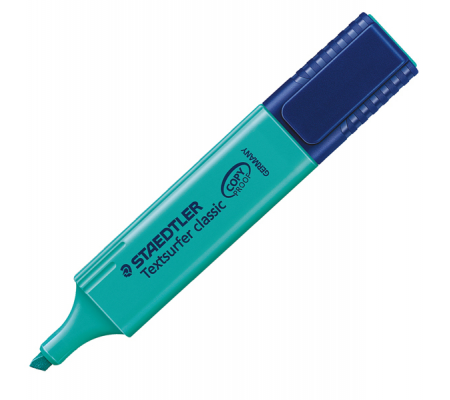 Evidenziatore Textsurfer Classic - punta a scalpello - tratto 1 - 5 mm - turchese - conf. 10 pezzi - Staedtler - 364-35 - 4007817314517 - DMwebShop