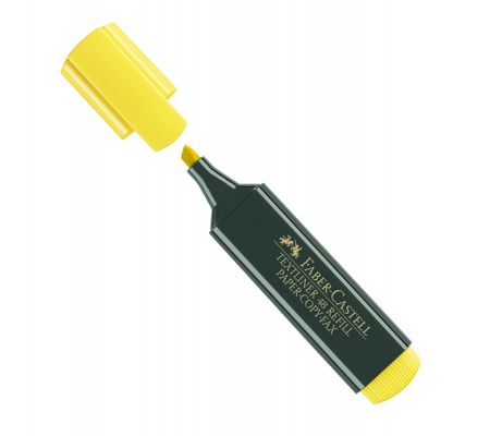 Evidenziatore Textliner 48 - punta di 3 differenti larghezze: 5 - 3 - 1 mm - giallo - Faber Castell - 154807 - 4005401548072 - DMwebShop