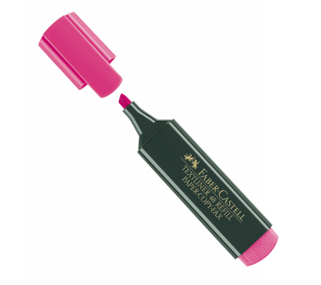 Evidenziatore Textliner 48 - punta di 3 differenti larghezze: 5 - 3 - 1 mm - fucsia - Faber Castell - 154828 - 4005401548287 - DMwebShop