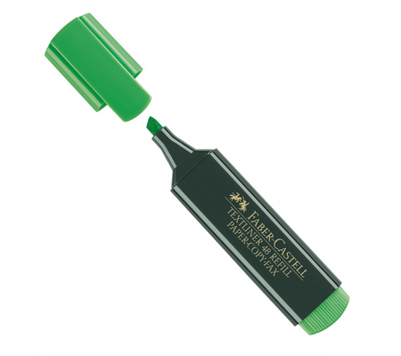 Evidenziatore Textliner 48 - punta di 3 differenti larghezze: 5 - 3 - 1 mm - verde - Faber Castell - 154863 - 4005401548638 - DMwebShop