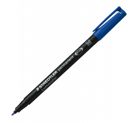 Pennarello Lumocolor Permanent 317 - punta 1 mm - blu - Staedtler - 317-3 - 4007817310595 - DMwebShop