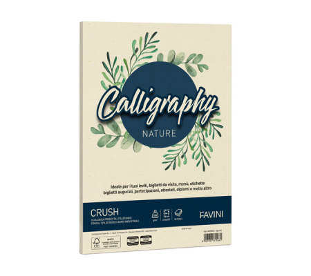 Carta Calligraphy Nature - A4 - 200 gr - agrumi - conf. 50 fogli - Favini - A69Q564 - 8007057615661 - DMwebShop