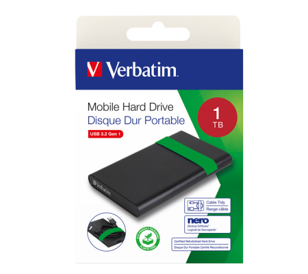 Hard disk portatile ricondizionato USB 32 Gen 1 - 1TB - Verbatim - 053112 - 023942531128 - DMwebShop