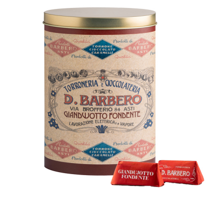 Gianduiotti - in scatola di metallo - gusto fondente - 150 gr - Barbero - METALGF - 8025133128430 - DMwebShop