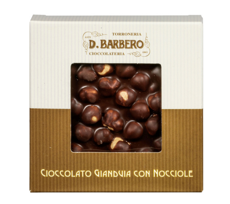 Tavoletta di cioccolato con nocciole - gianduja - 120 gr - Barbero - NOCCG - 8025133128492 - DMwebShop