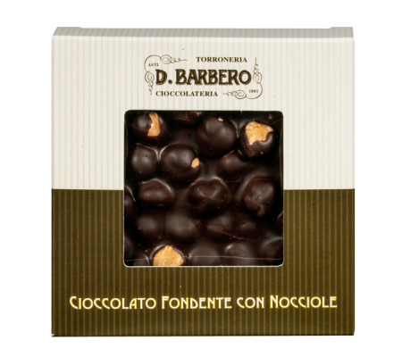 Tavoletta di cioccolato con nocciole - fondente - 120 gr - Barbero - NOCCF - 8025133128508 - DMwebShop