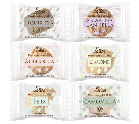 Biscotti al burro Frutta e Meditazione - gusti assortiti - scatola da 200 biscotti - Loison - 1905 - 1905102406115250228 - DMwebShop