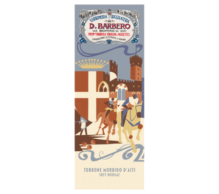 Tavoletta torrone morbido con nocciole IGP Piemonte - in astuccio- 150 gr - D. Barbero - 2001LN - 8000813013640 - DMwebShop