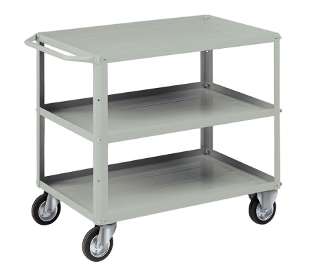 Carrello da lavoro - 3 vasche da 93 x 60 cm - 104 x 60 x 86,5 cm - grigio - Tecnotelai - C033G - DMwebShop