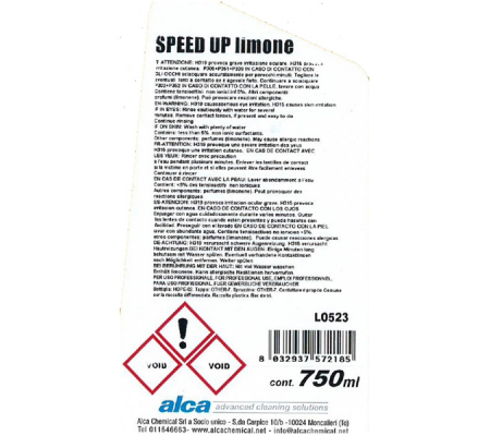 Detergente multiuso Speed Up Limone - trigger da 750 ml - Alca - ALC352 - 8032937572185 - 74146_1 - DMwebShop