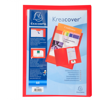 Cartella di presentazione Kreacover - in PP - 2 alette - colori assortiti - A4 - Exacompta - 43500E - 3130630435013 - 89309_4 - DMwebShop