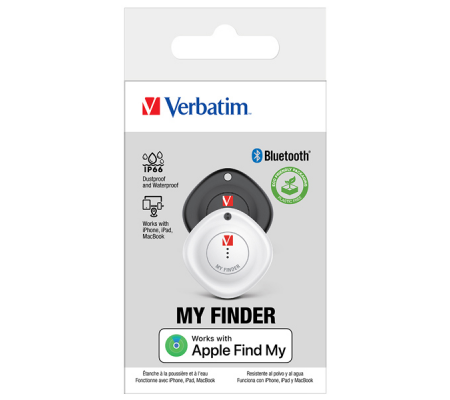 My Finder nero-bianco Bluetooth Tracker - Confezione Doppia - Verbatim - 32131 - 023942321316 - VERB32131_1 - DMwebShop