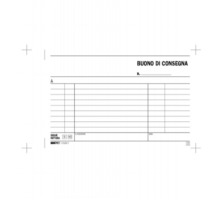 Blocco buoni di consegna - 50-50 fogli autoricalcanti - 10 x 17 cm - Edipro - E5196C - 8023328519612 - 50280_1 - DMwebShop